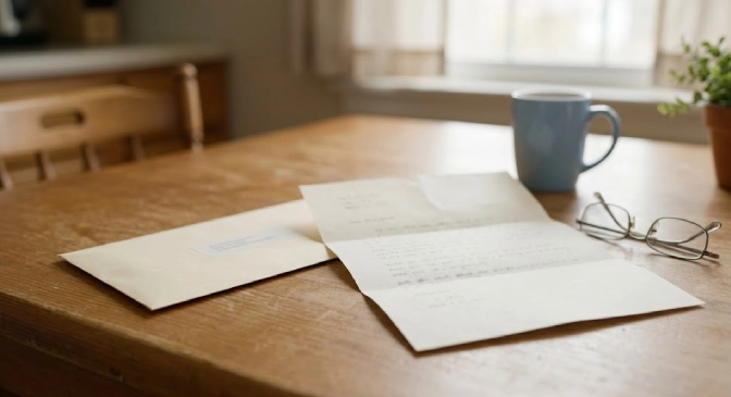 ny-90-day-notice-letter A New York 90-day pre-foreclosure notice letter on a kitchen table